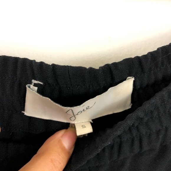 Joie Black Mariner Ankle Jogger Pants S - Picture 6 of 11